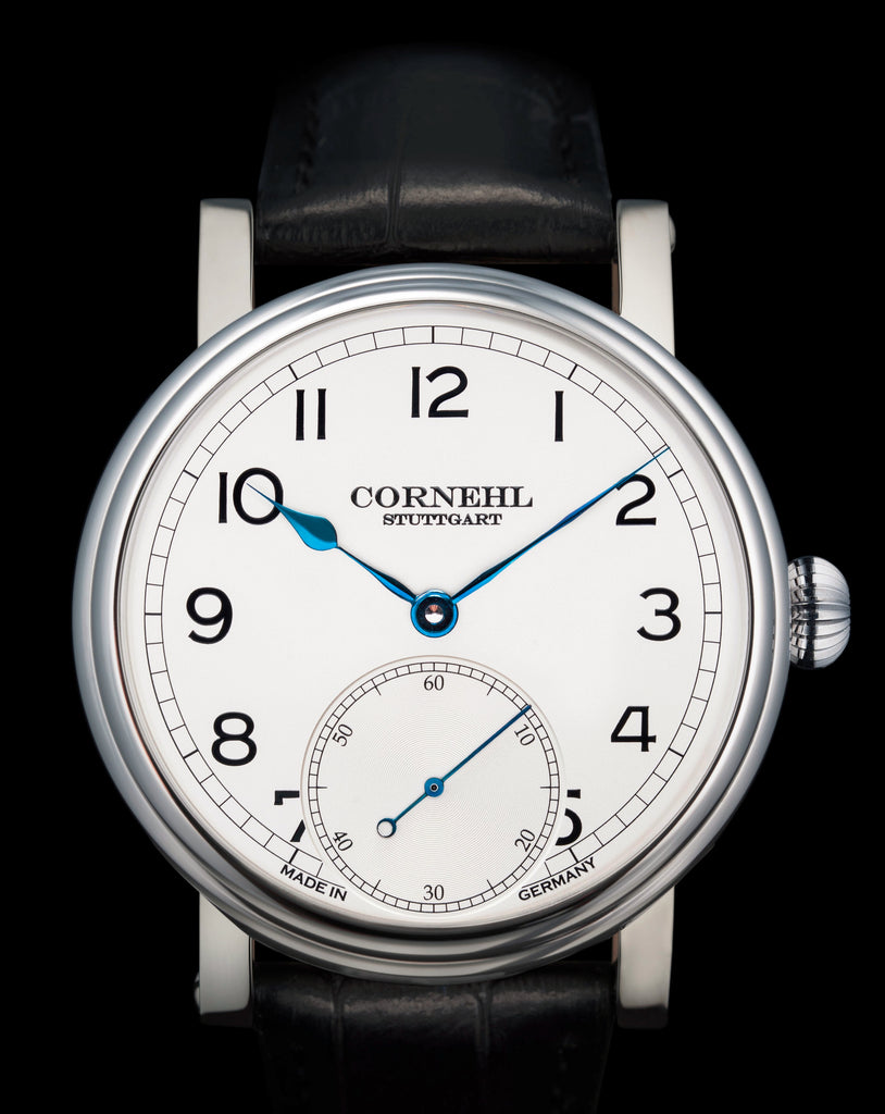 Classic Silver straight lugs Cornehl Watches